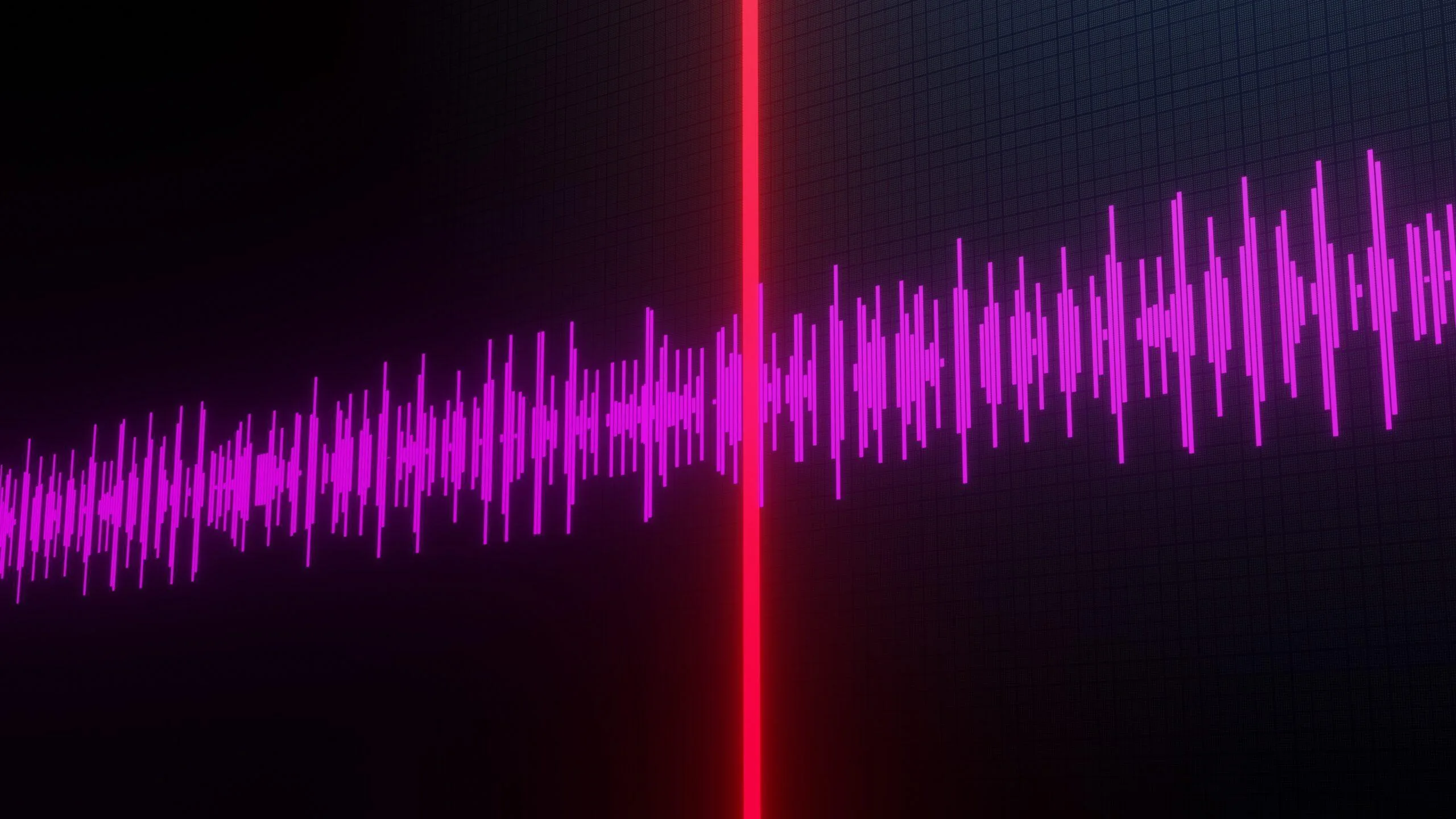 Timeline. Sound wave. Running audio track.