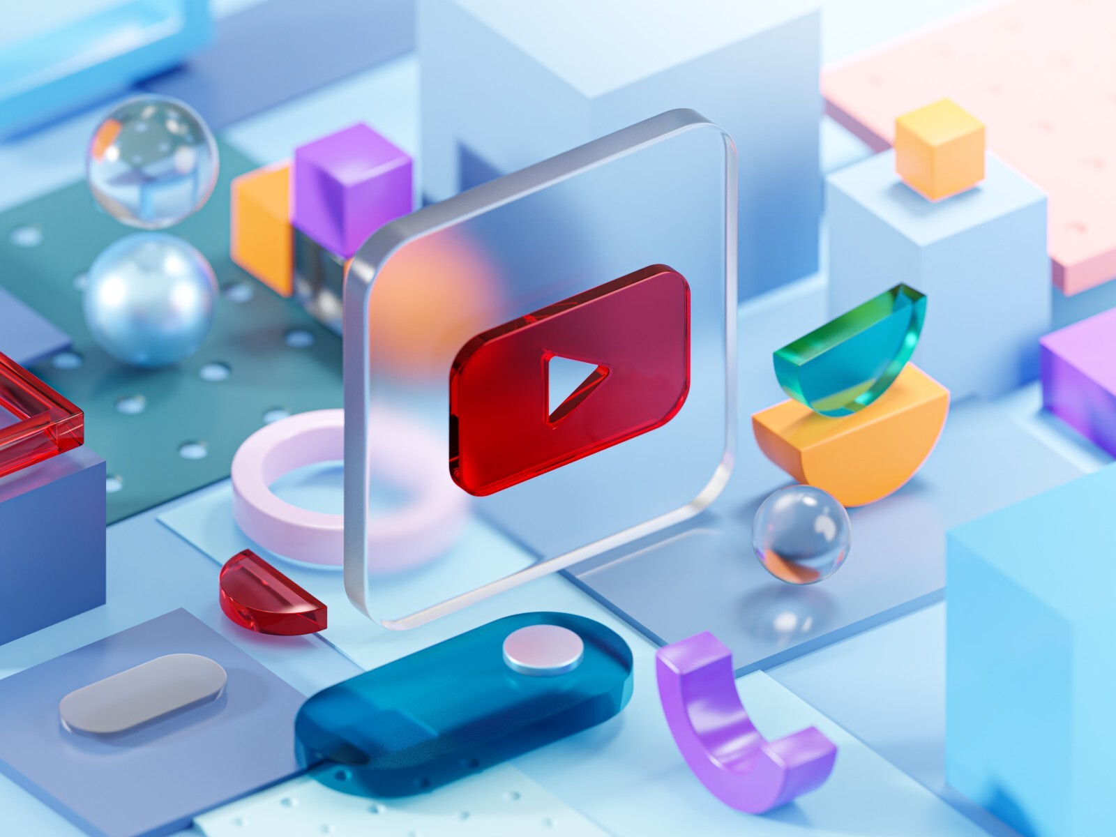 youtube-glass-geometry-shapes-abstract-composition-art-3d-rendering