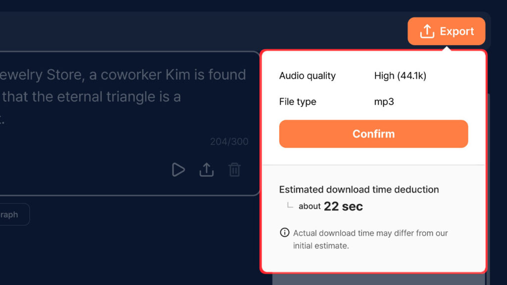 typecast TTS editor scary voice download