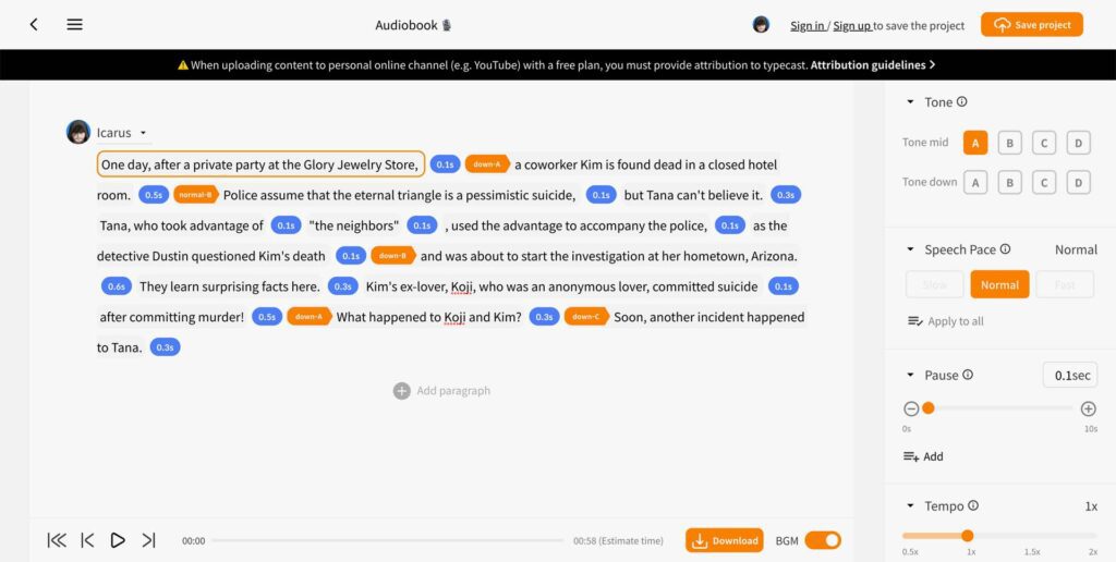 goanimate scary voice text to speech