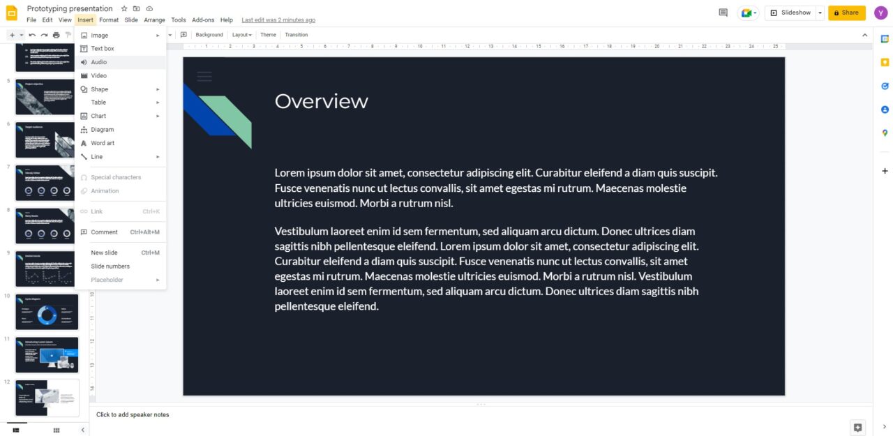 How to Add Audio to Google Slides Typecast