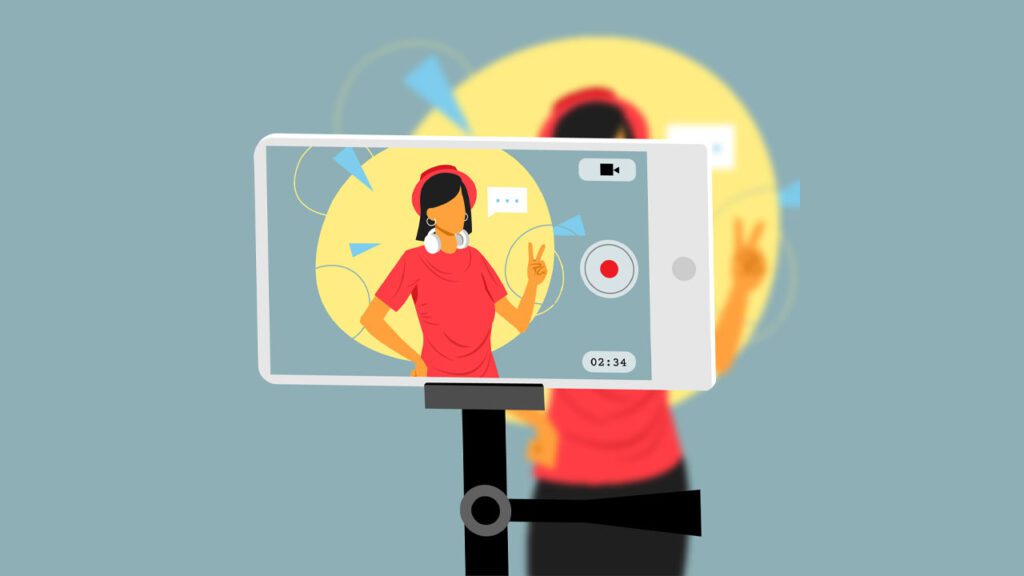 video recording illustration