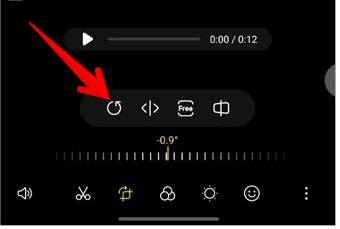 samsung editor video rotate