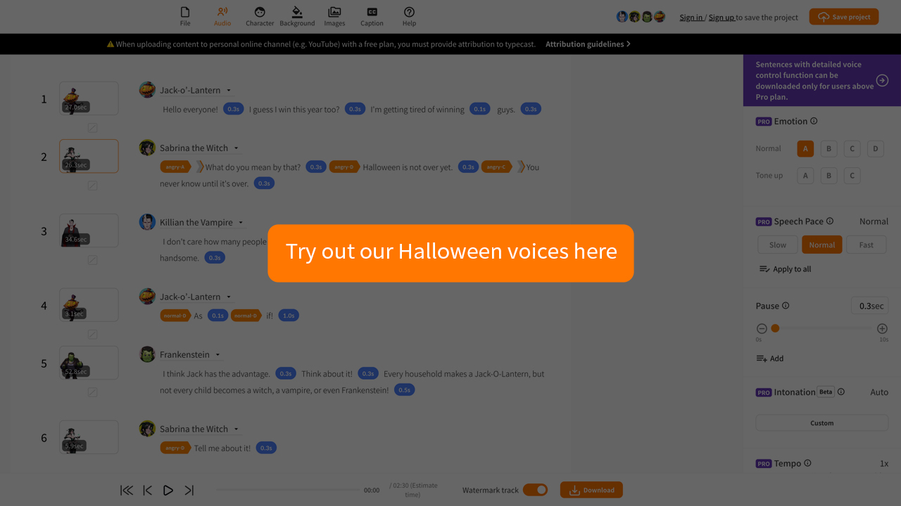 text to speech voices scary