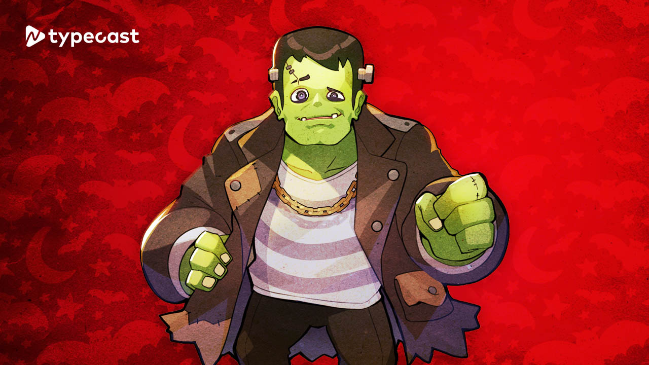 typecast halloween AI voice frankenstein