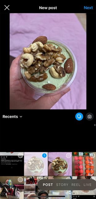 instagram carousel food nuts