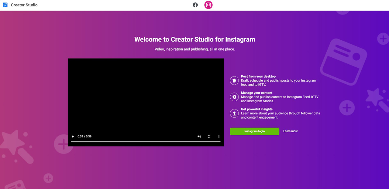 instagram creator studio