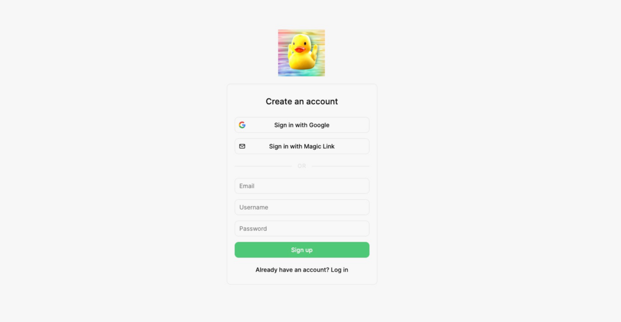 uberduck login menu