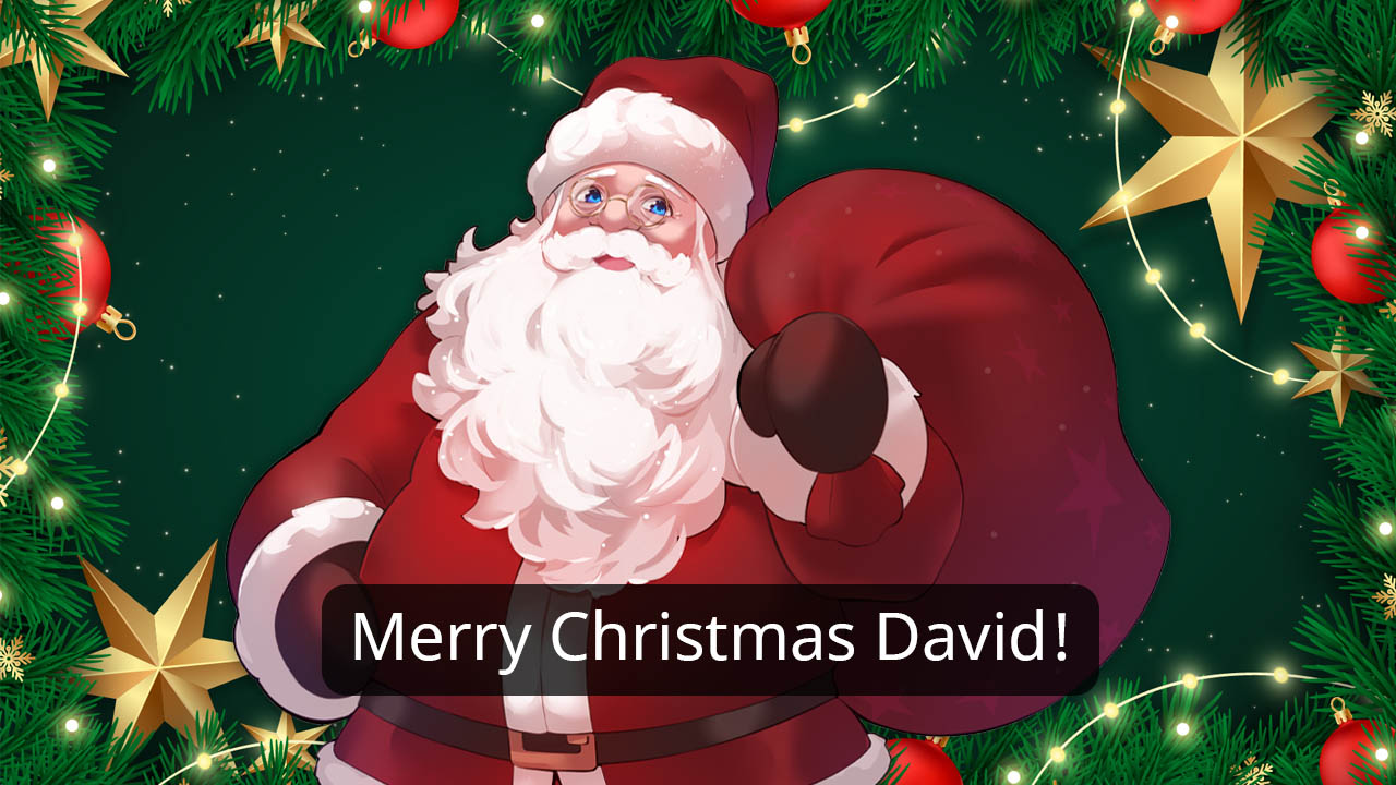 typecast AI santa digital christmas card message