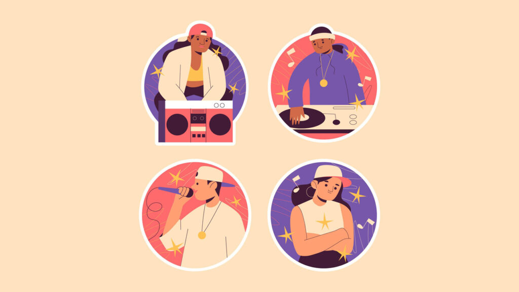 hip hop stickers