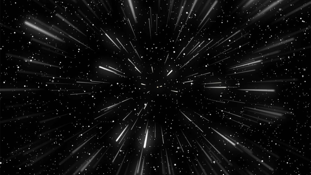 star wars hyperspace background with warp tunnel 