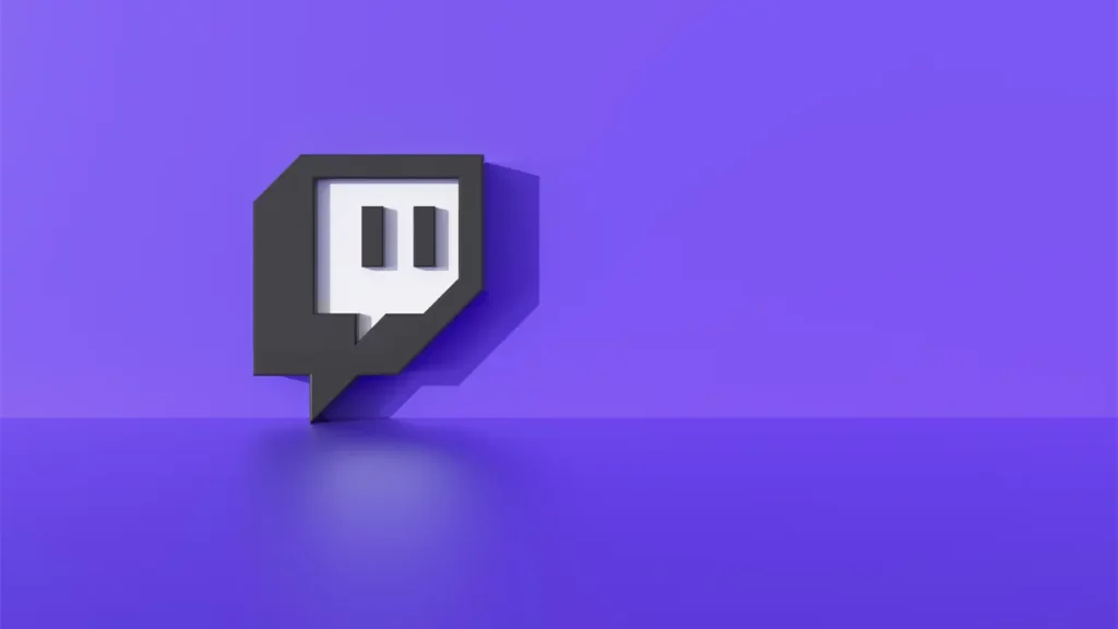 3D twitch logo