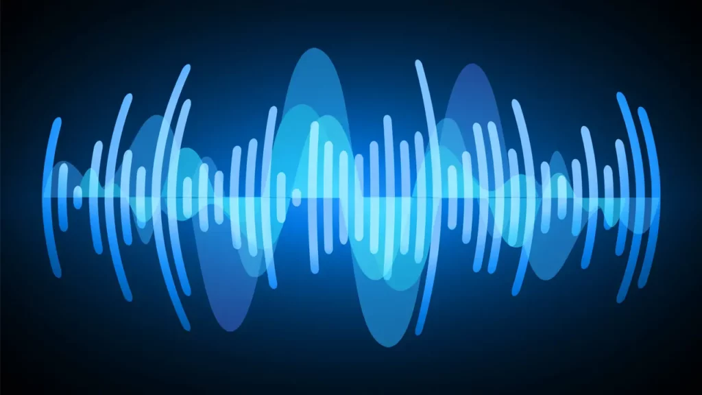 a futuristic audio wave