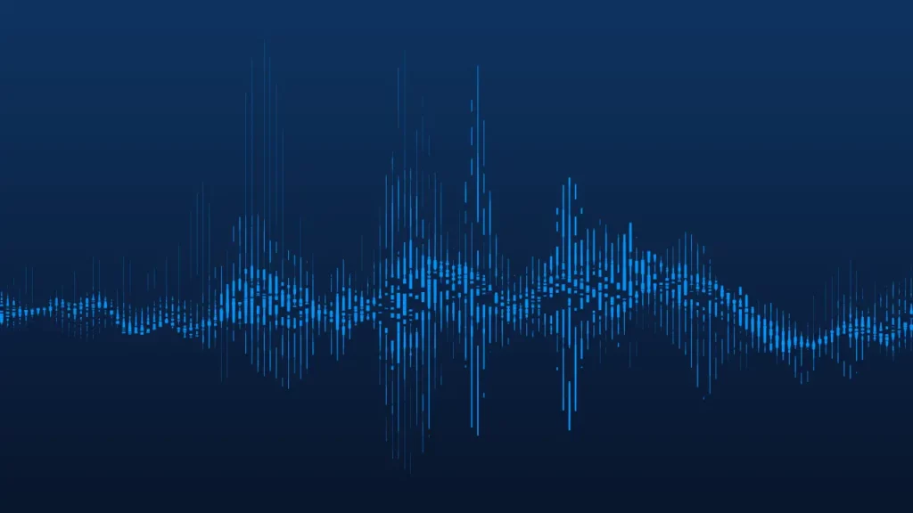 a sound wave graphic