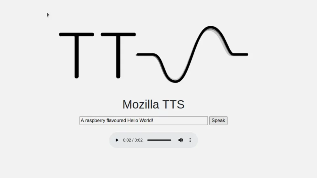 mozilla TTS application