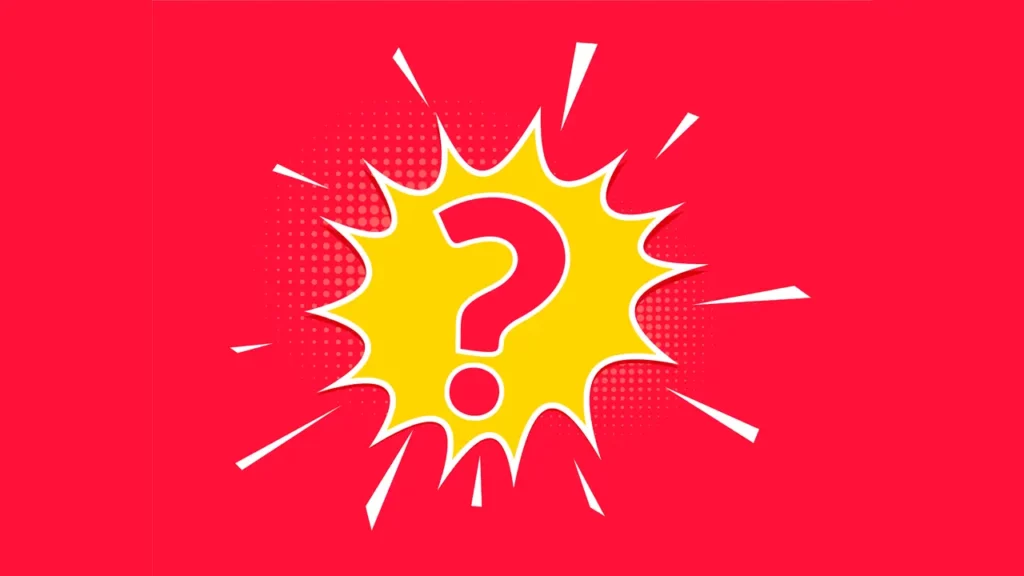 A question mark.