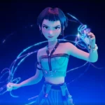 Zoey from KPop Demon Hunters manifesting her Shinkal weapons.