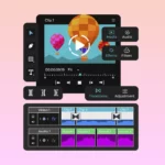 Various different tabs from an AI online video editor.