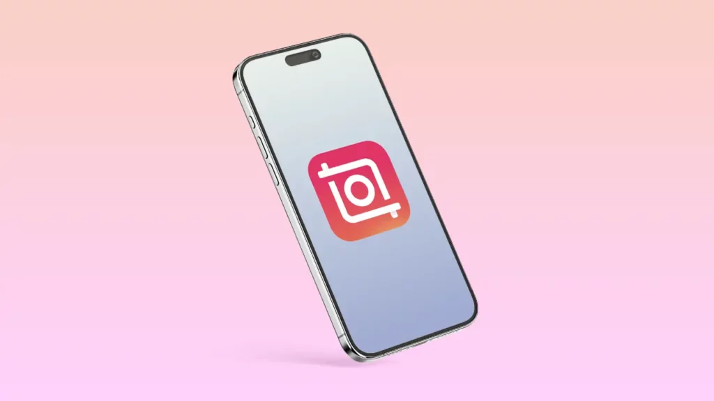 The InShot logo on an iPhone screen.