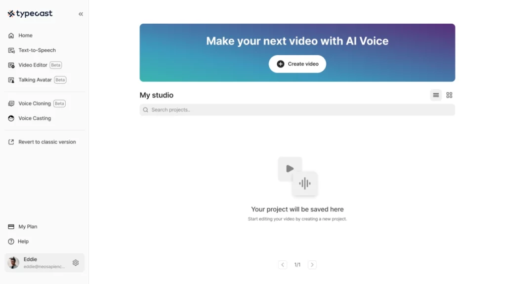 An AI video editor.