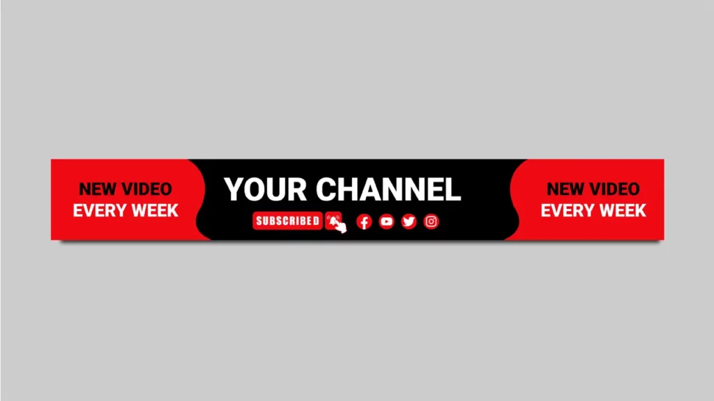 A YouTube banner template.