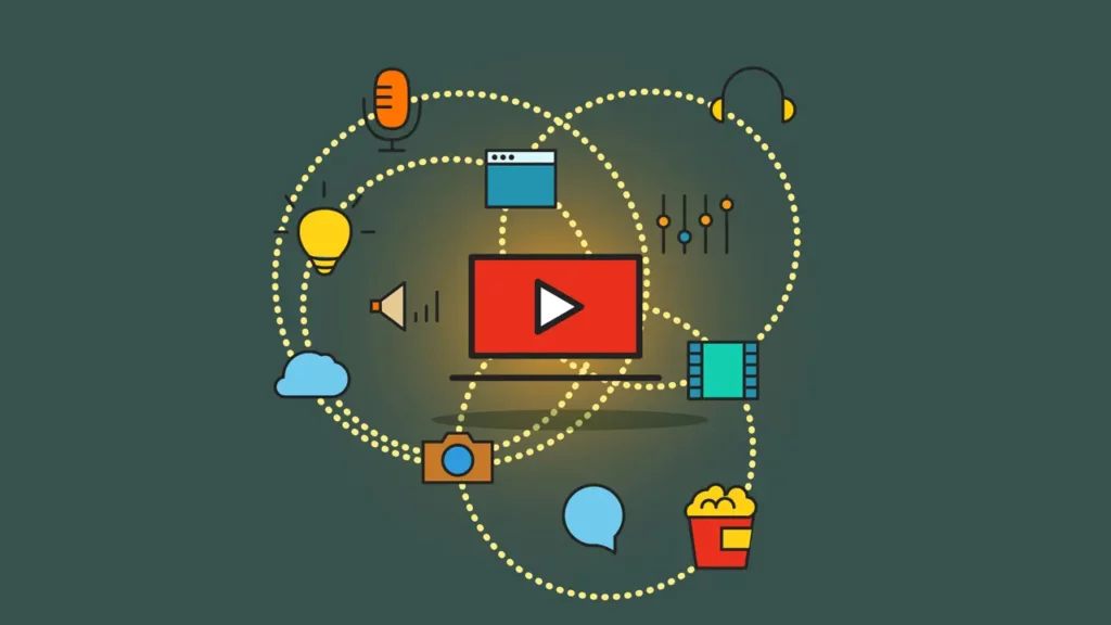 The various different applications and topics one can view on YouTube.