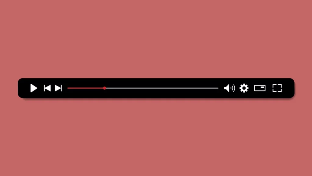 The YouTube timeline and chapter UI.