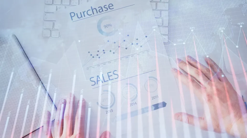 Purchase and sales data gained from using AI.