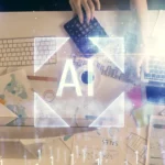 A group of marketers using AI.