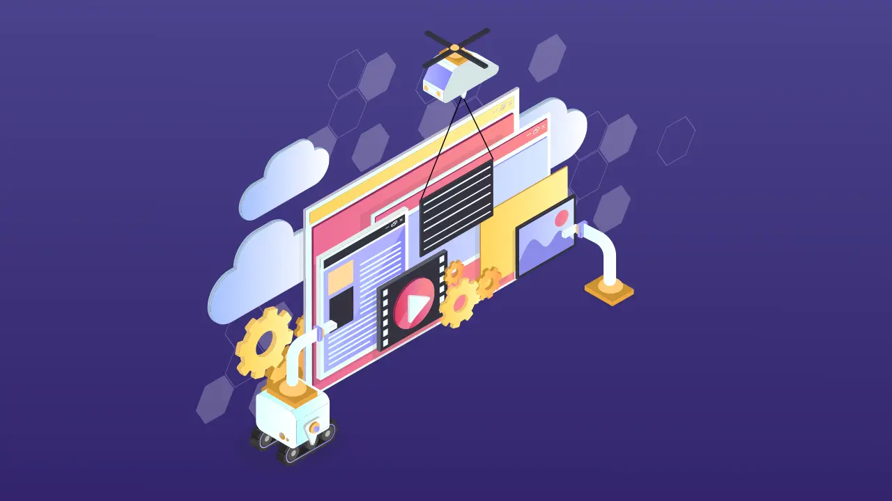 AI processes automating marketing and content creation.