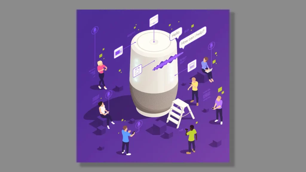 People using AI voices for different applications.