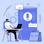 A developer using an API text-to-speech platform.