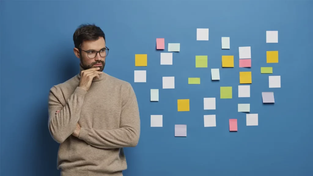 A man making a decision.