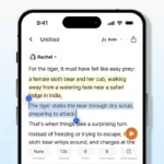 The Typecast Lite app on a smartphone using the TTS feature.