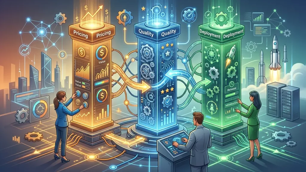 People reviewing pricing, quality, and deployment when it comes to AI voices.