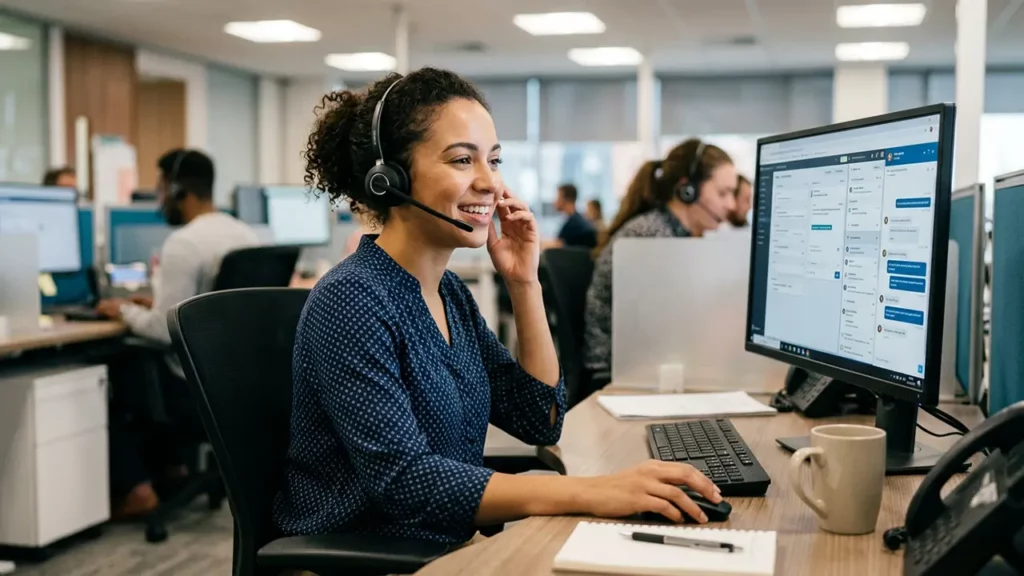 Customer support using AI.