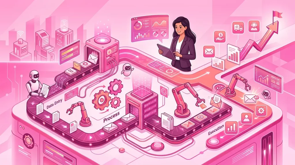 Business tasks becoming automated.