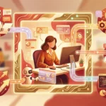 A group of people using AI workflows in their daily work processes.