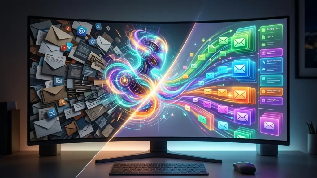 An AI email assistant transforming someone's inbox.
