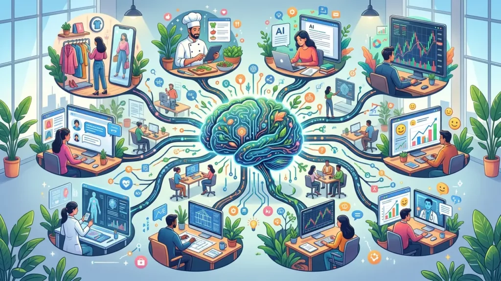 10 different AI business ideas.