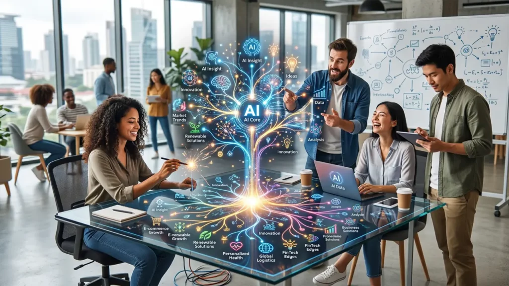 People in office using AI.