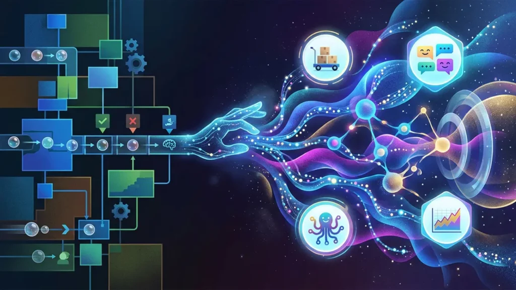 AI being used to automate certain business tasks.
