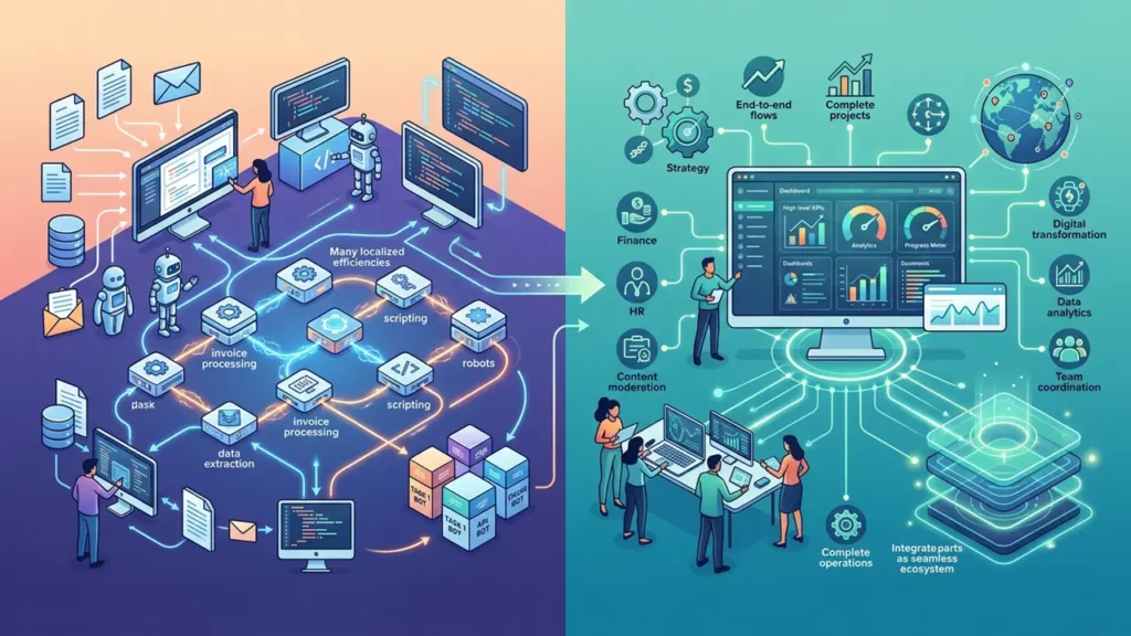 Process automation tools vs. business automation software.