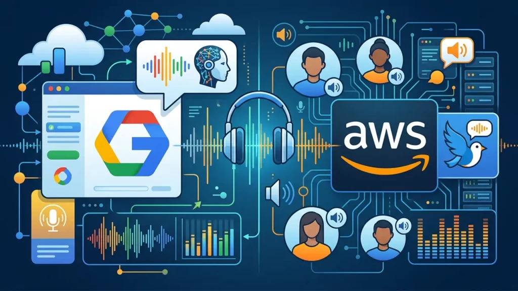 Google Cloud TTS and Amazon Polly.