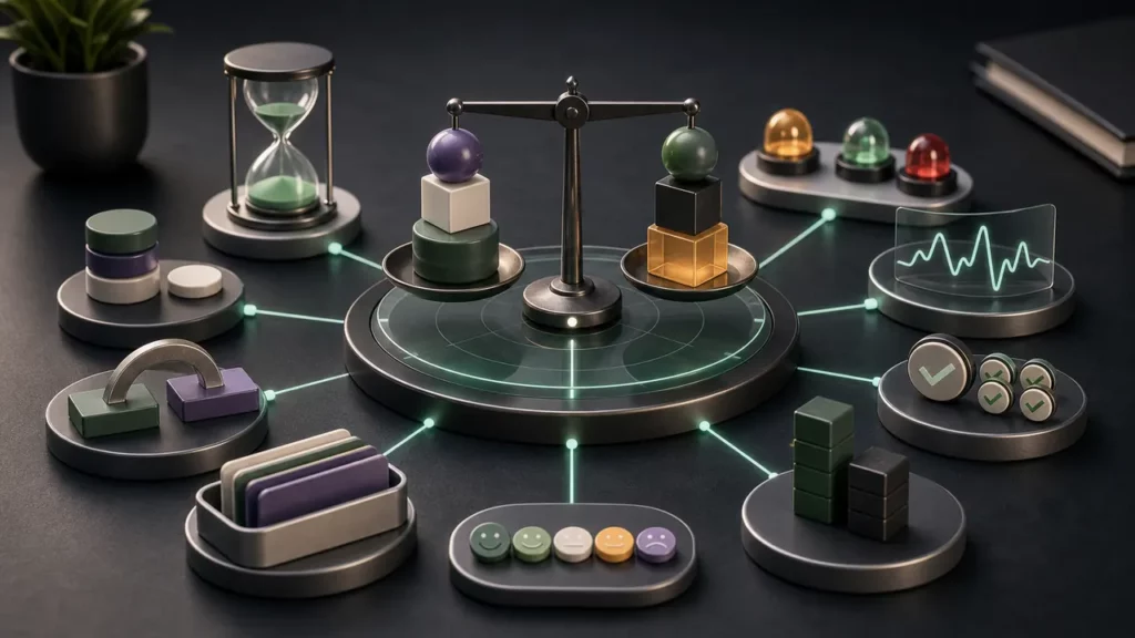 Outcome measurement platform weighing time savings, consistency, handoffs, satisfaction, risk, and cost signals.