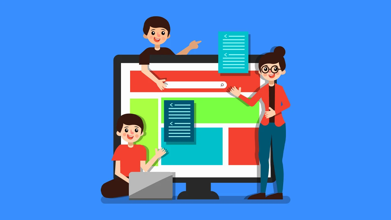 Students using a browser-based reading tool together