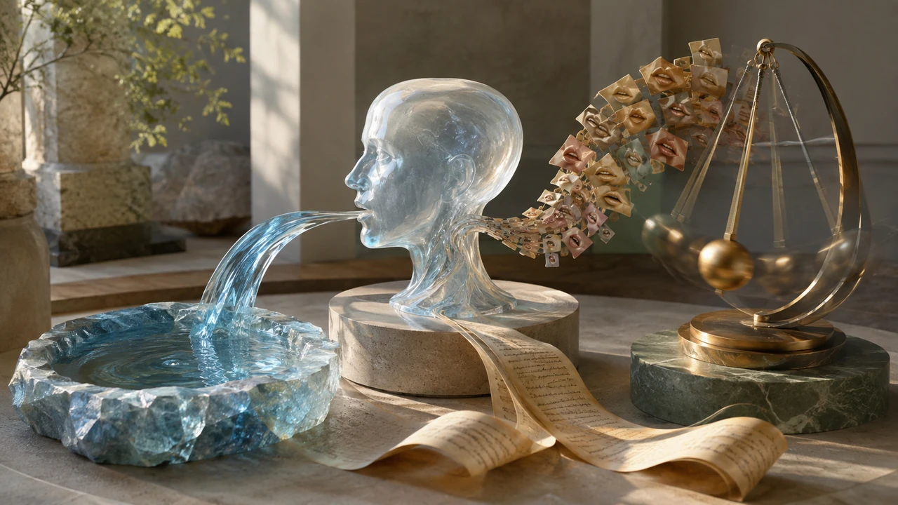 Artistic voice sculpture balanced by source quality, speech coverage, script, and prosody