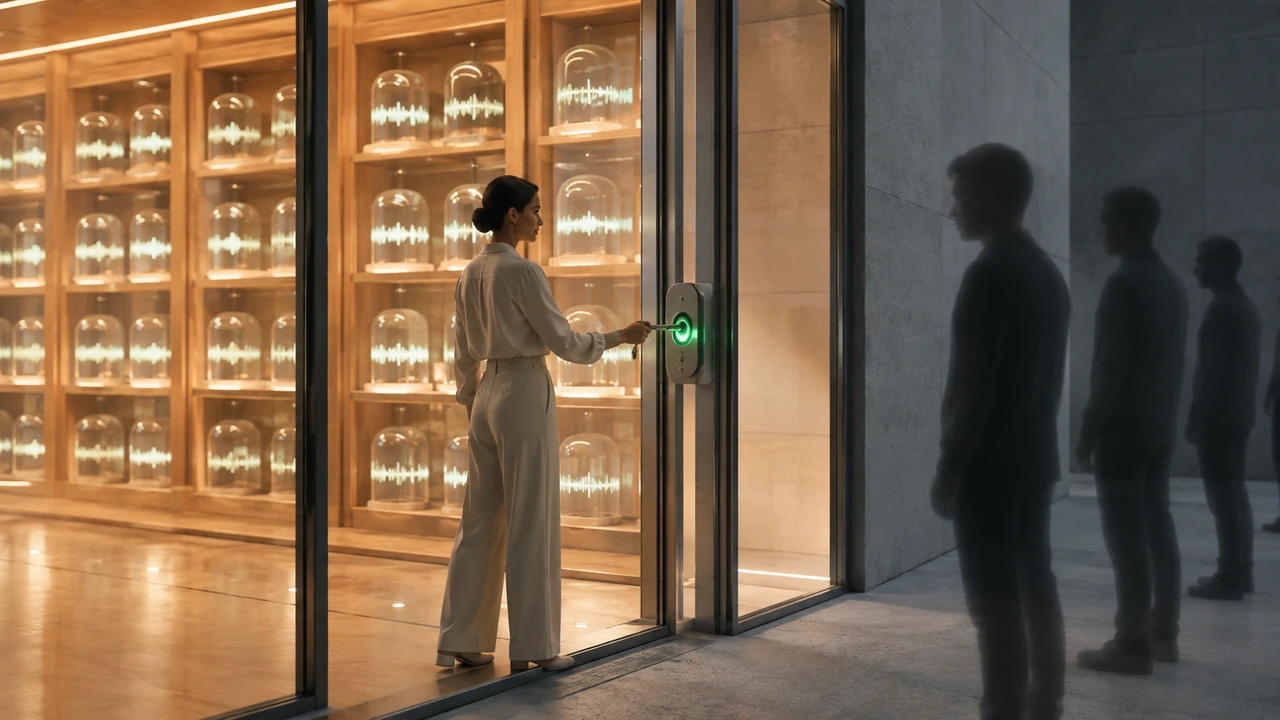 Voice owner controlling access to a protected archive of voice samples