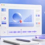 Presenter planning narration for a Google Slides deck