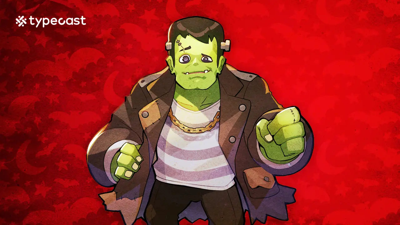 Frankenstein character art from the original Halloween voice article.